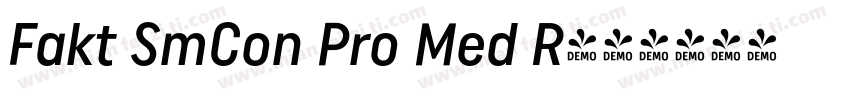 Fakt SmCon Pro Med R字体转换